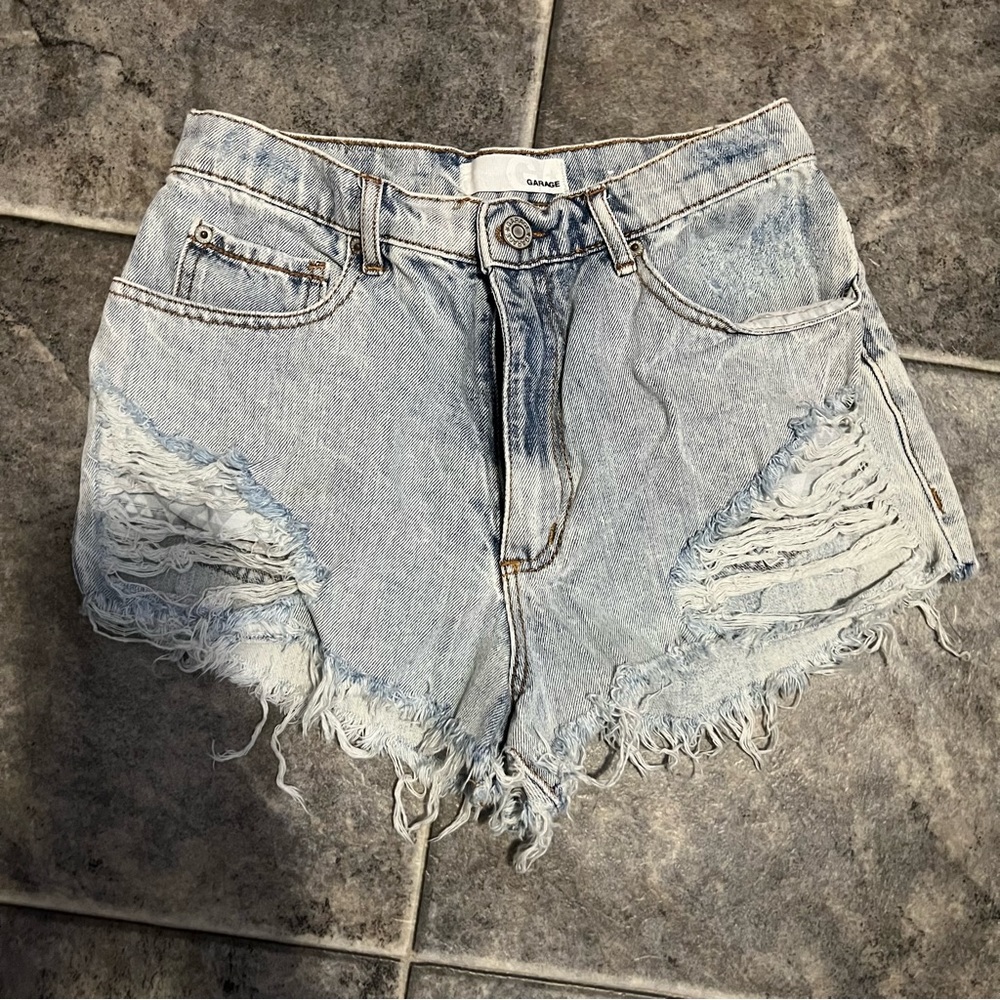 Garage denim cut off shorts